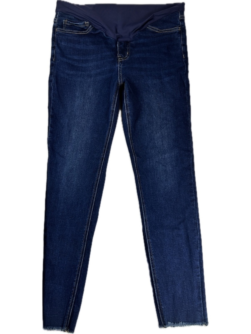 PinkBlush Maternity Dark Blue Skinny Jeans with Stretch Waistband Size 30
